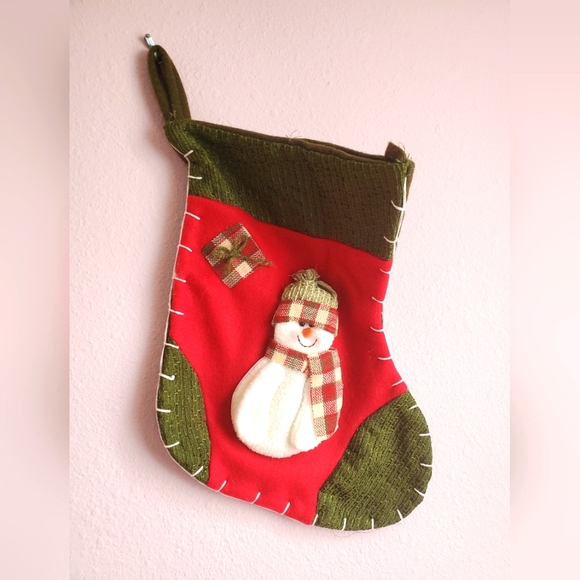 Snowman 3D Christmas Stocking - Picture 1 of 8